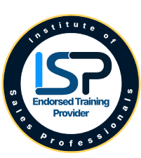 logo saying transform performance is endorsed by the institute of sales professionals